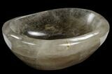 Polished Smoky Quartz Bowl - Madagascar #120161-1